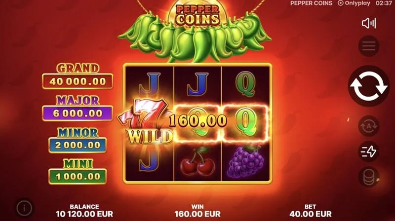 Pepper Coins - Wild e combinazione vincente